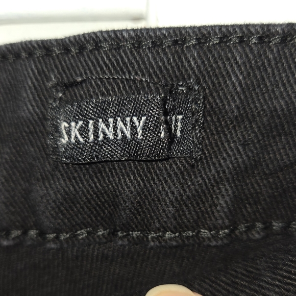 Waimea Men's 36x32 Black Distressed Moto Jeans with Reflective Stripes - Picture 7 of 13